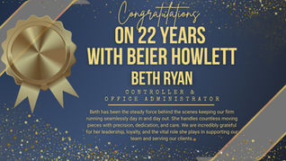 Beth Ryan Celebrates 22 Years with Beier Howlett