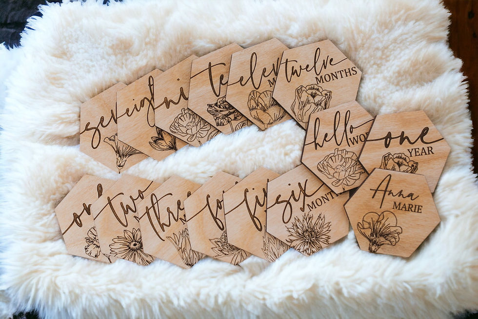 Thumbnail: Floral Baby Milestone Markers