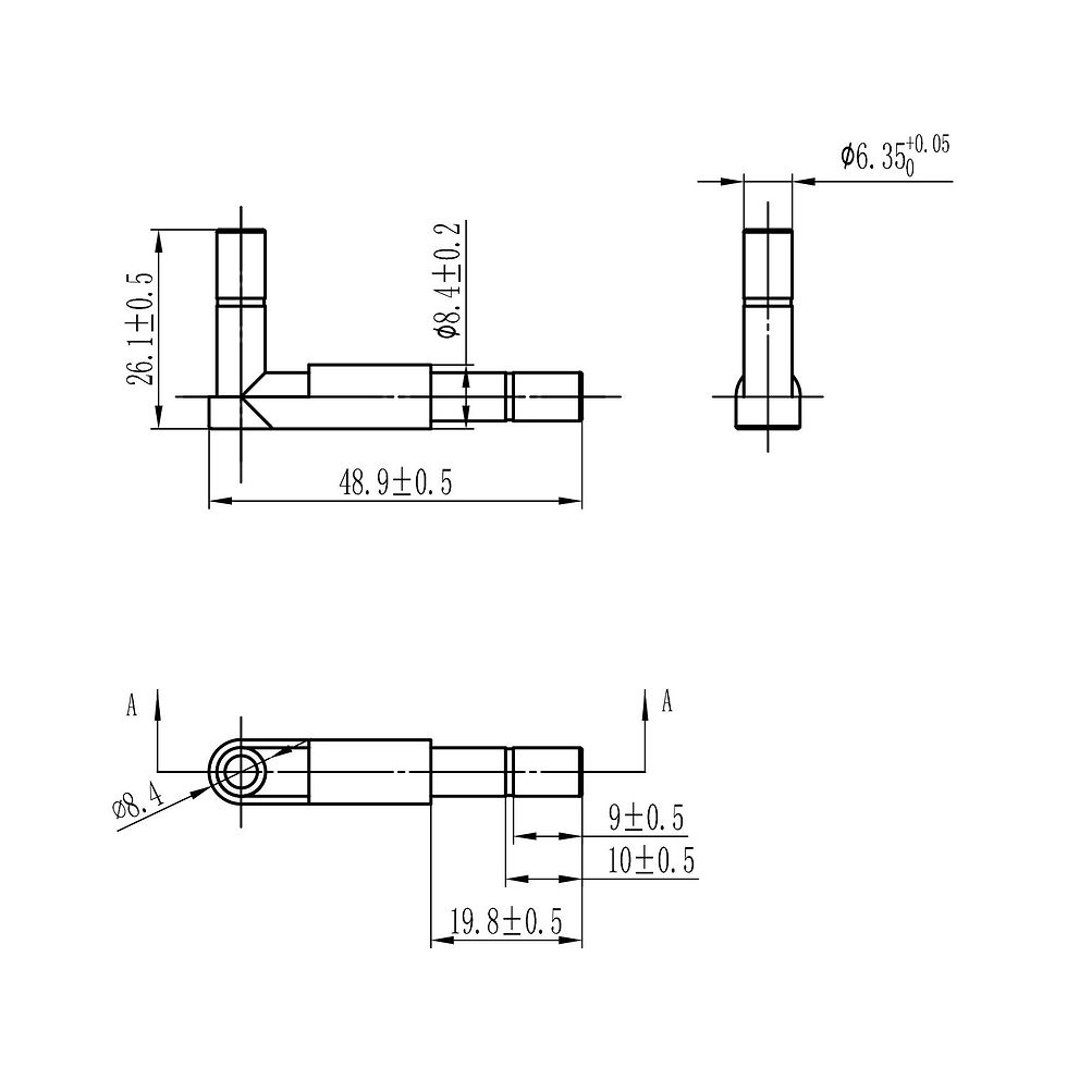 Miniature : Raccord coudé pour tube POM-1/4" (long) 1800-A