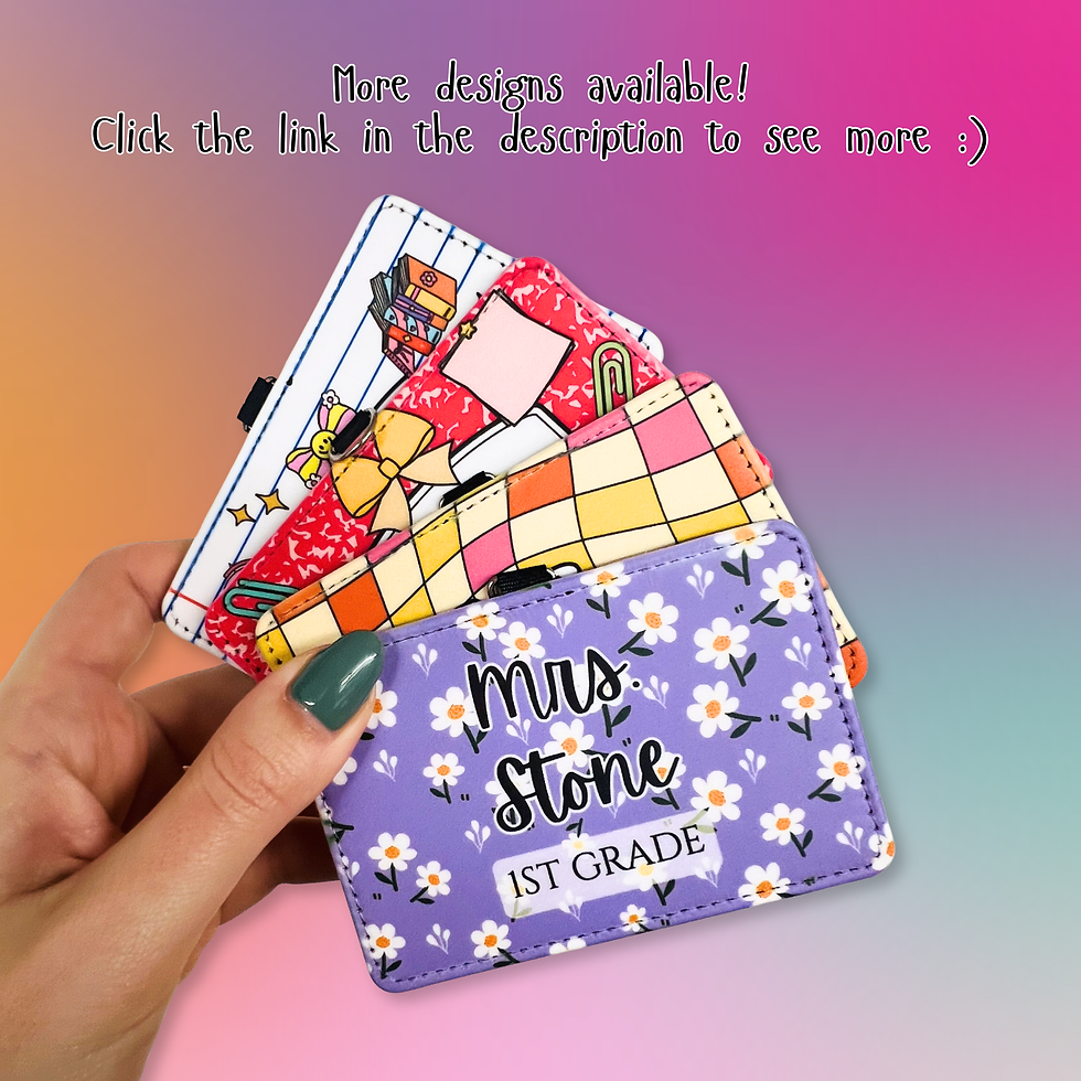 Thumbnail: Personalized ID Badge holder for Teacher, Nurse, Student