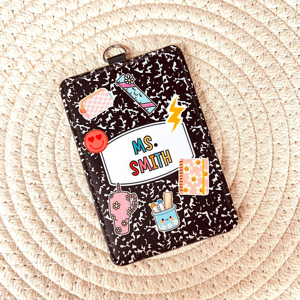 Thumbnail: Personalized ID Badge holder for Teacher, Nurse, Student