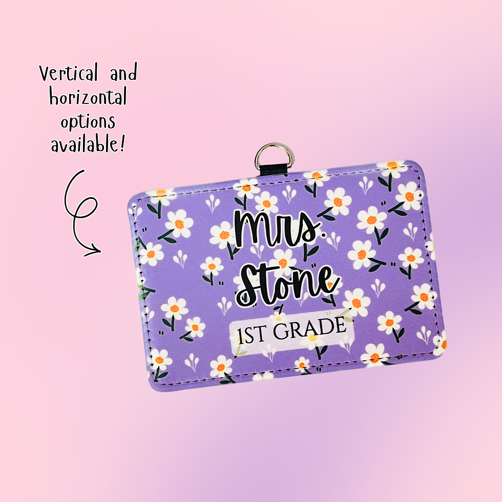 Thumbnail: Personalized ID Badge holder for Teacher, Nurse, Student