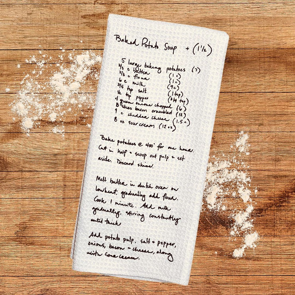 Thumbnail: Handwritten Recipe Towel