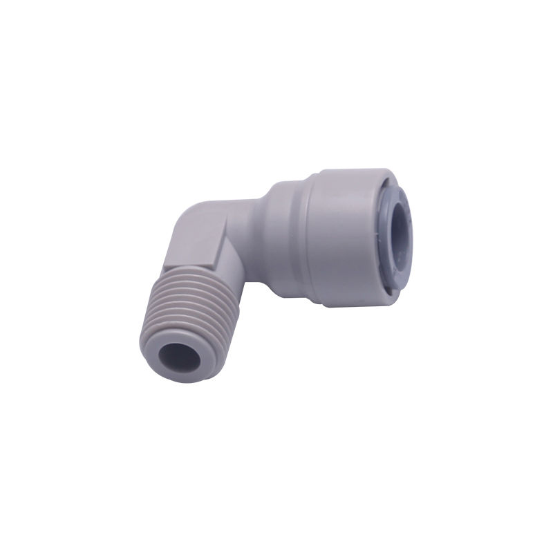Миниатюра: POM-NPT Elbow Male Threaded Tube Adapter X Quick Connect Fitting 1/4"&3/8" -1817