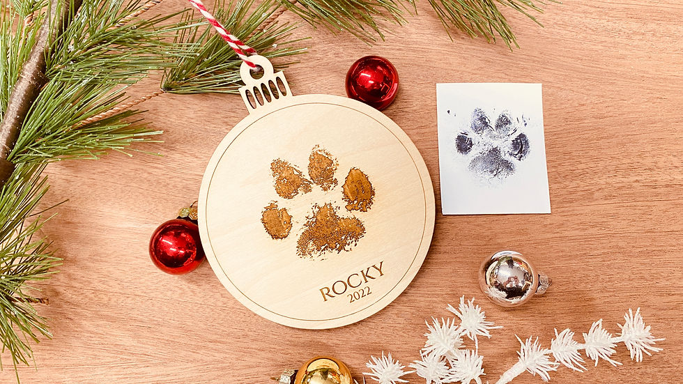 Thumbnail: Paw Print Ornament