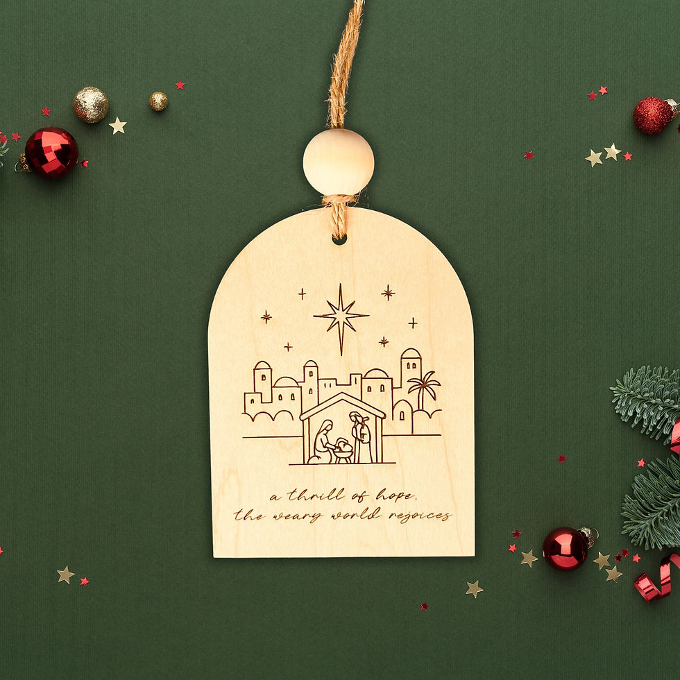 Thumbnail: A Thrill of Hope, The Weary World Rejoices Ornament