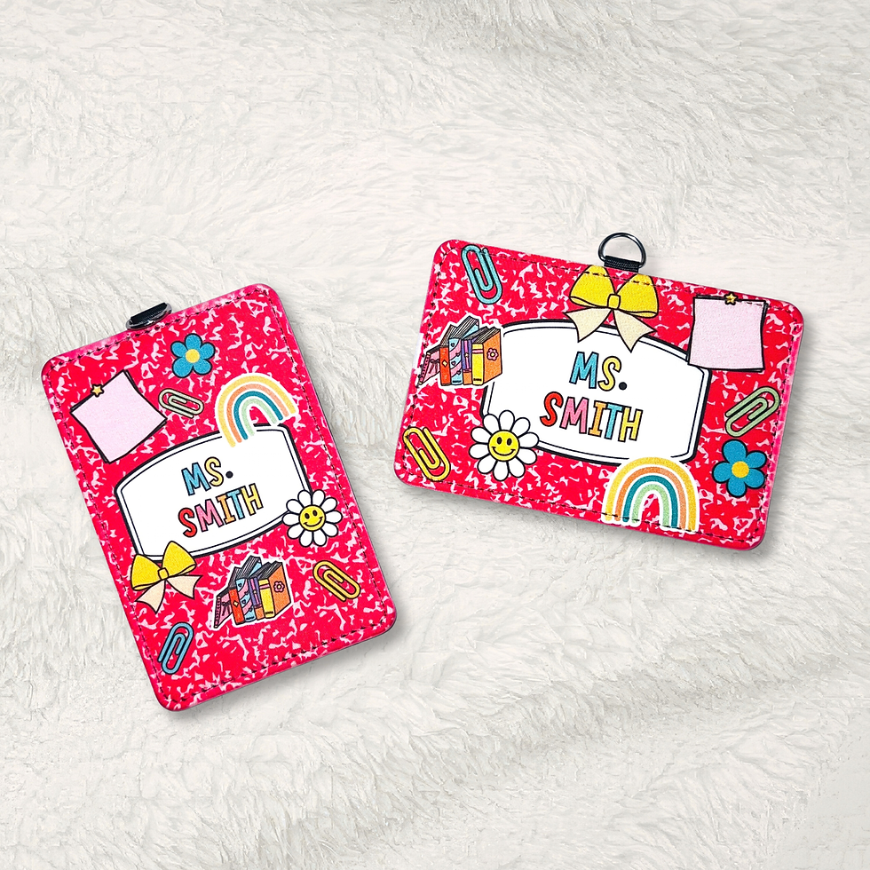 Thumbnail: Personalized ID Badge holder for Teacher, Nurse, Student