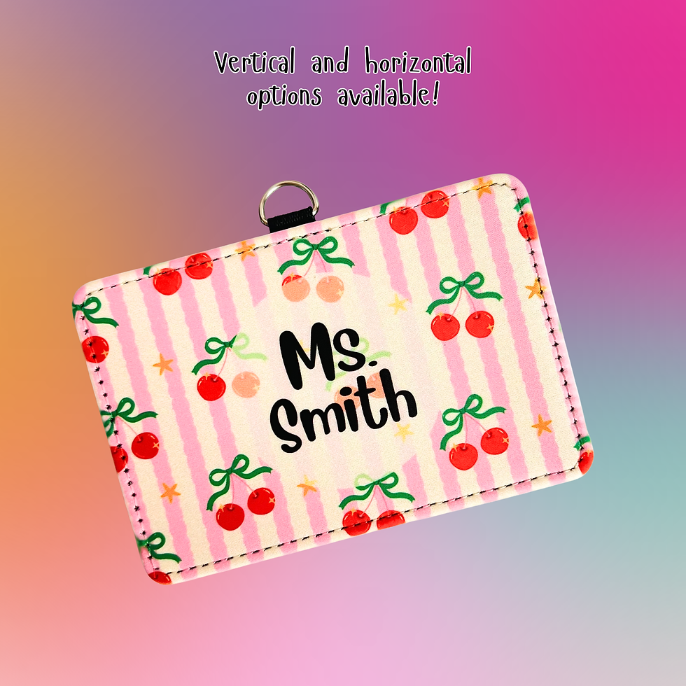 Thumbnail: Personalized ID Badge holder for Teacher, Nurse, Student
