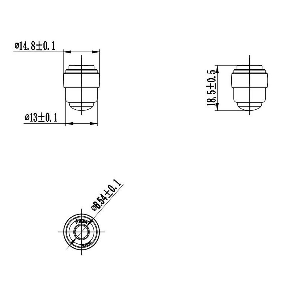 Miniaturbild: POM-1/4" & 3/8" Rohrendanschlag