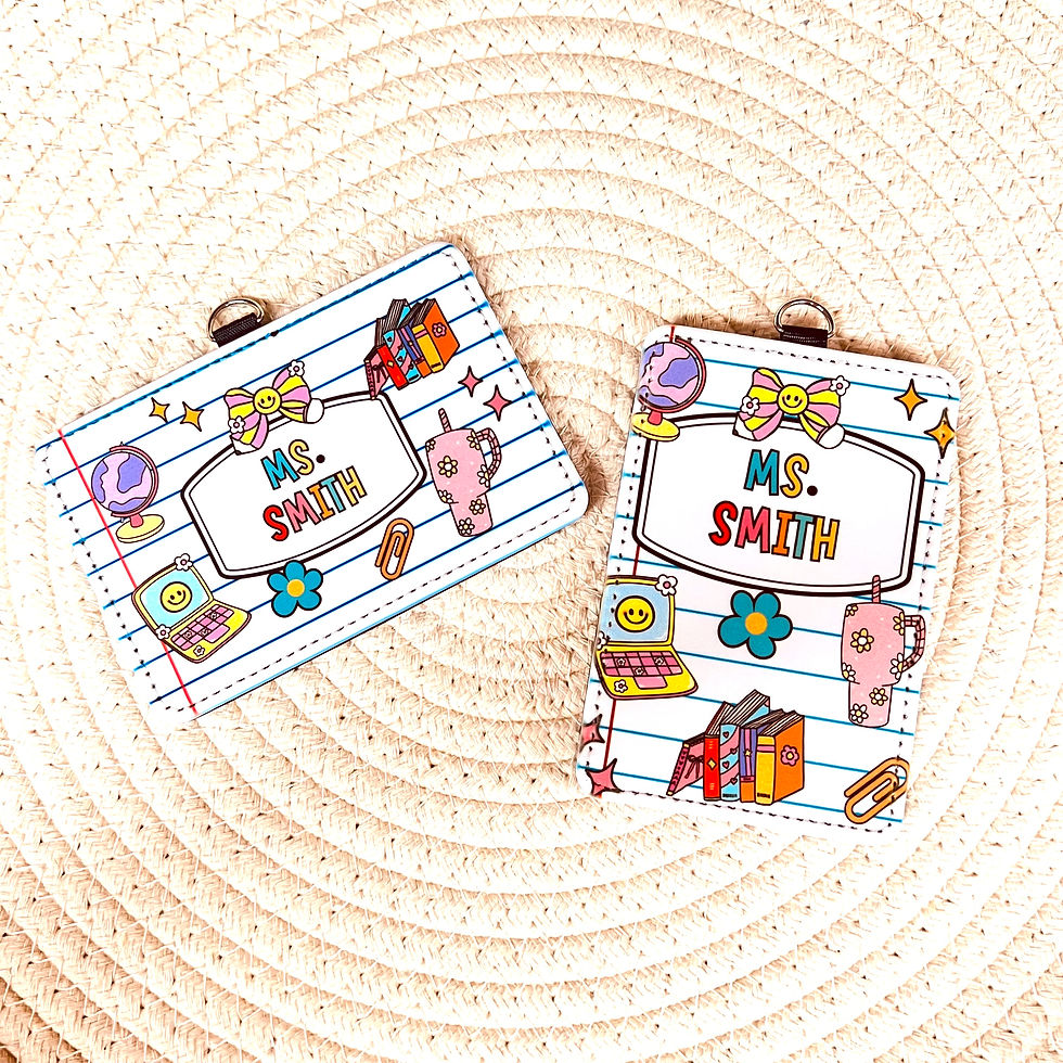 Thumbnail: Personalized ID Badge holder for Teacher, Nurse, Student