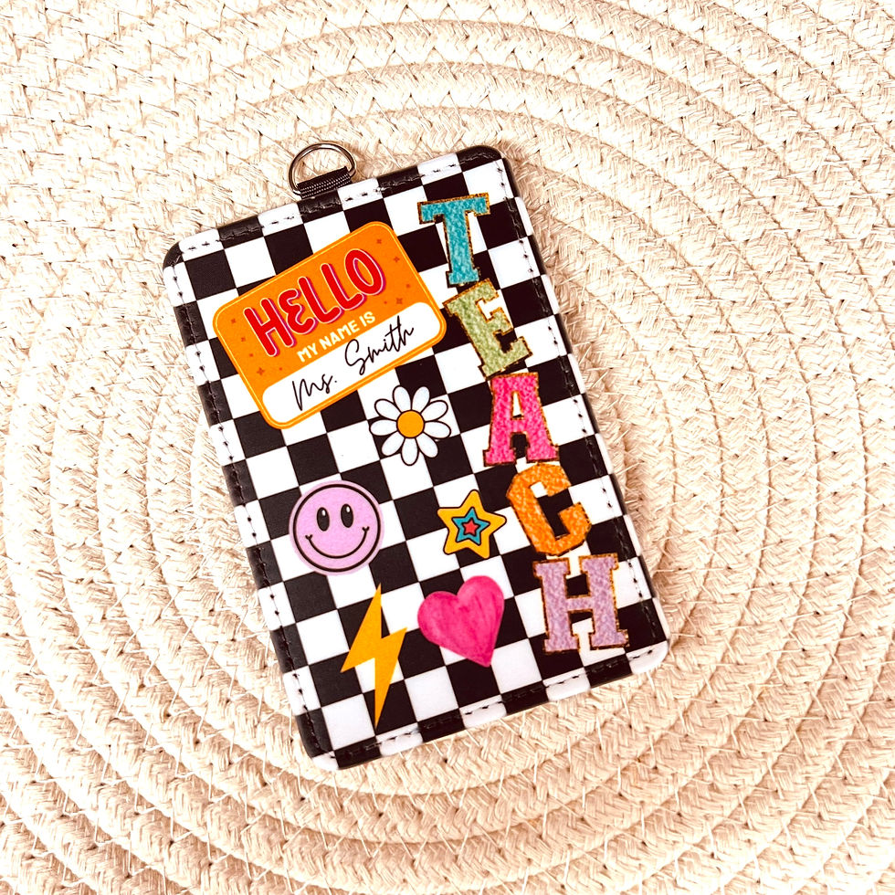 Thumbnail: Personalized ID Badge holder for Teacher, Nurse, Student