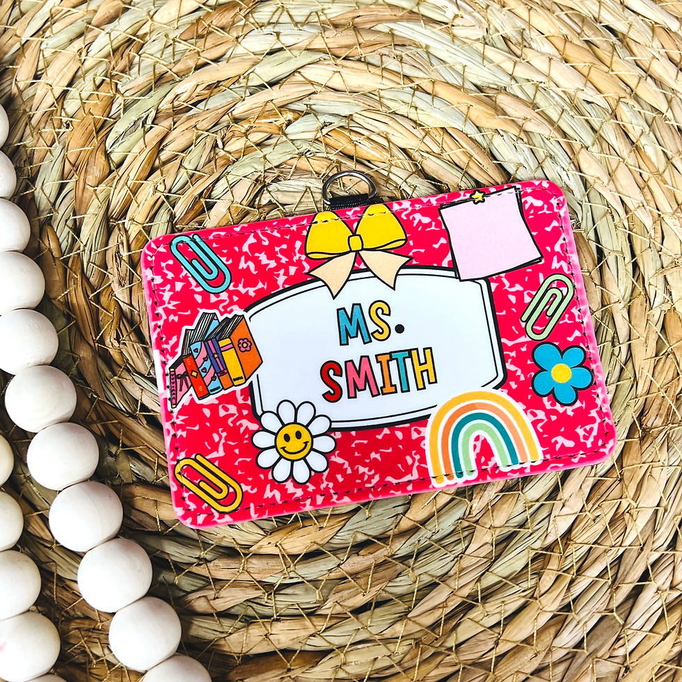 Thumbnail: Personalized ID Badge holder for Teacher, Nurse, Student