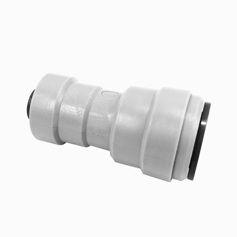Thumbnail: POM-Plastic Straight Union Connector Quick Connect Fittings  1/4"&3/8" -1810