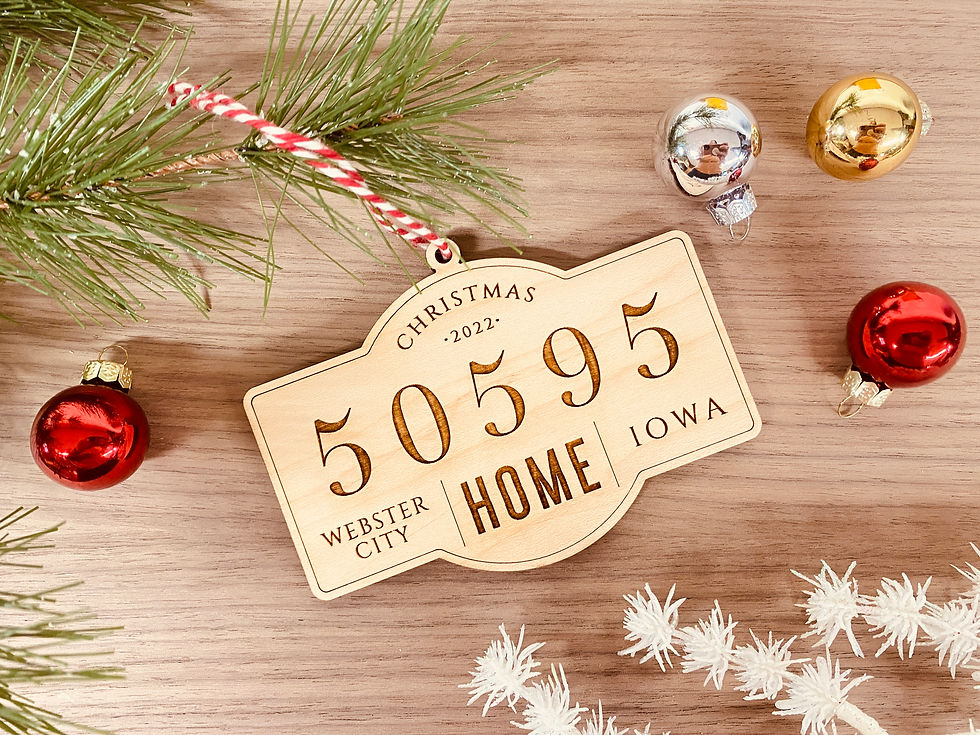 Thumbnail: Zipcode Hometown Ornament