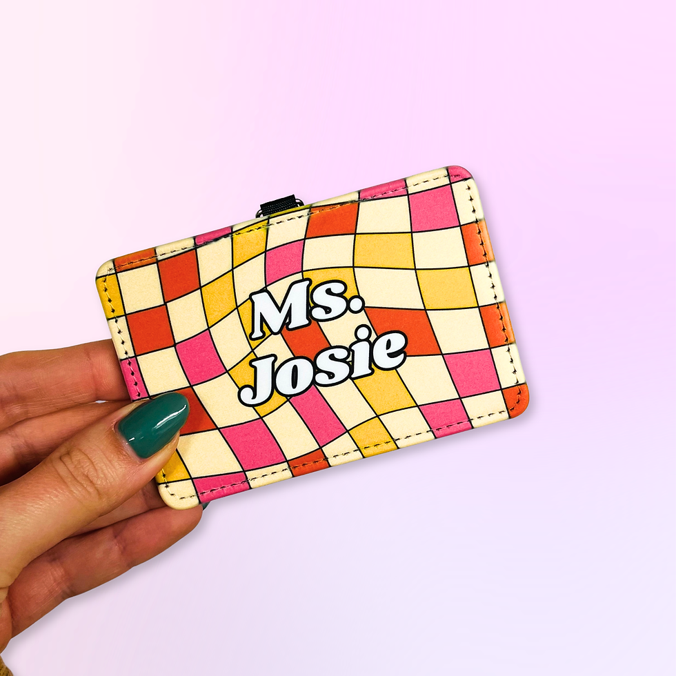 Thumbnail: Personalized ID Badge holder for Teacher, Nurse, Student