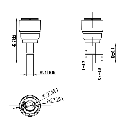 Thumbnail: POM-Tube Stem Connector 1/4"&3/8" -1801