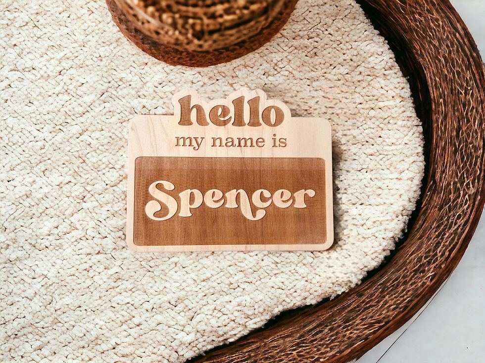 Thumbnail: Baby Name Sign // spencer