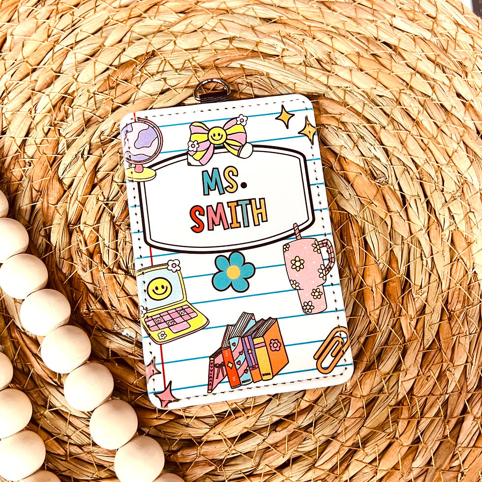 Thumbnail: Personalized ID Badge holder for Teacher, Nurse, Student