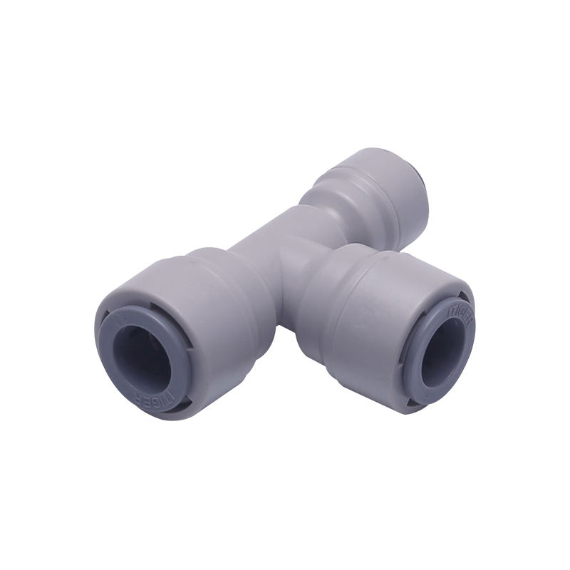 Thumbnail: POM-Tee Union, Push to Quick Connect Plastic 1/4"&3/8"&1/2" -1803