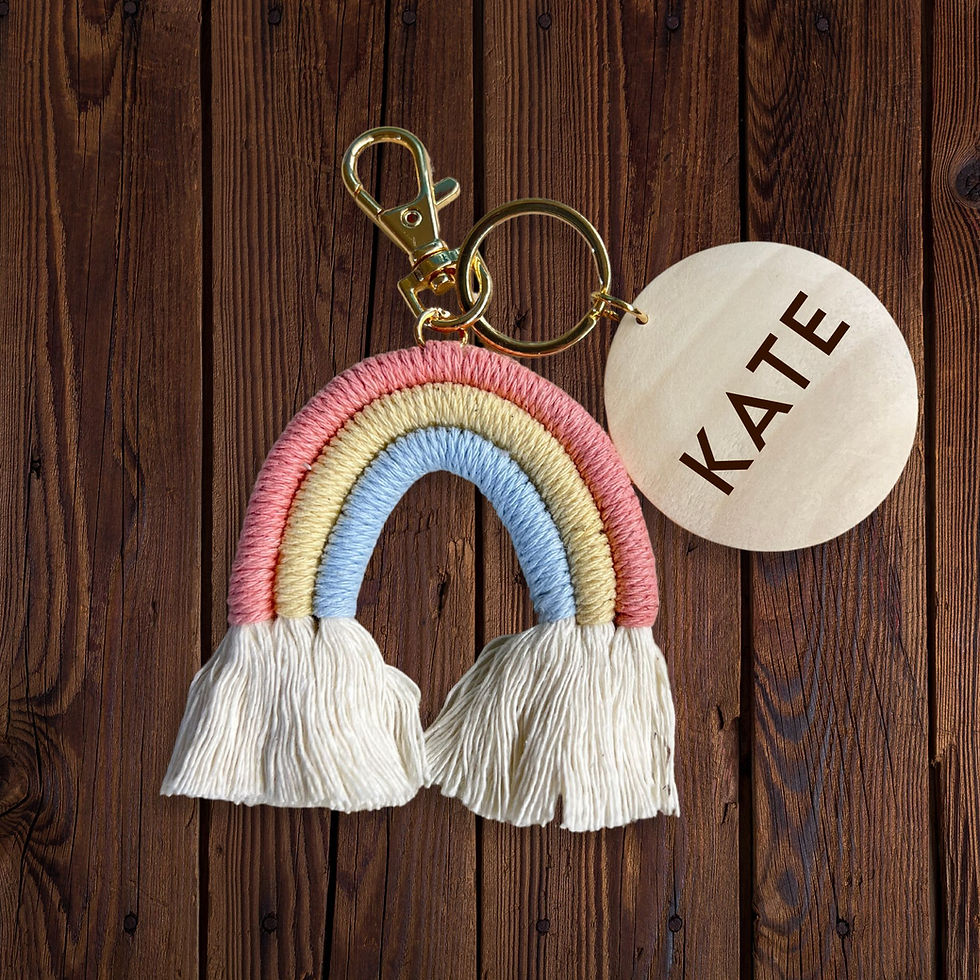 Thumbnail: Rainbow Keychain Bag Tag