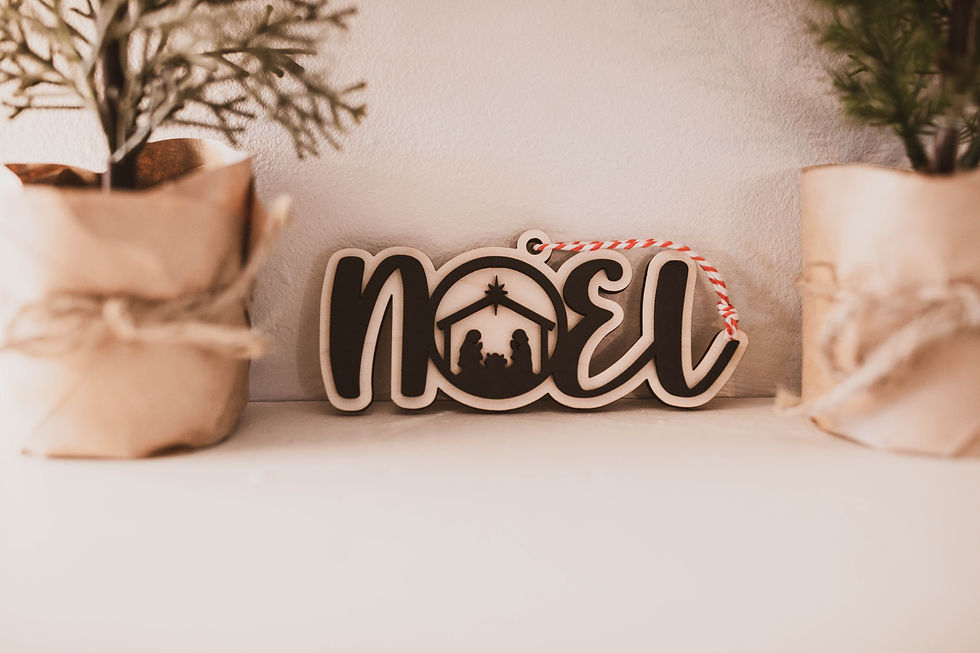 Noel Nativity Ornament