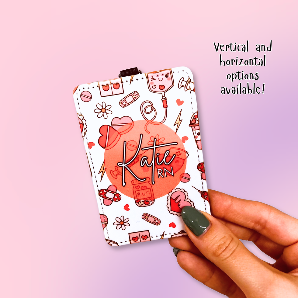 Thumbnail: Personalized ID Badge holder for Teacher, Nurse, Student