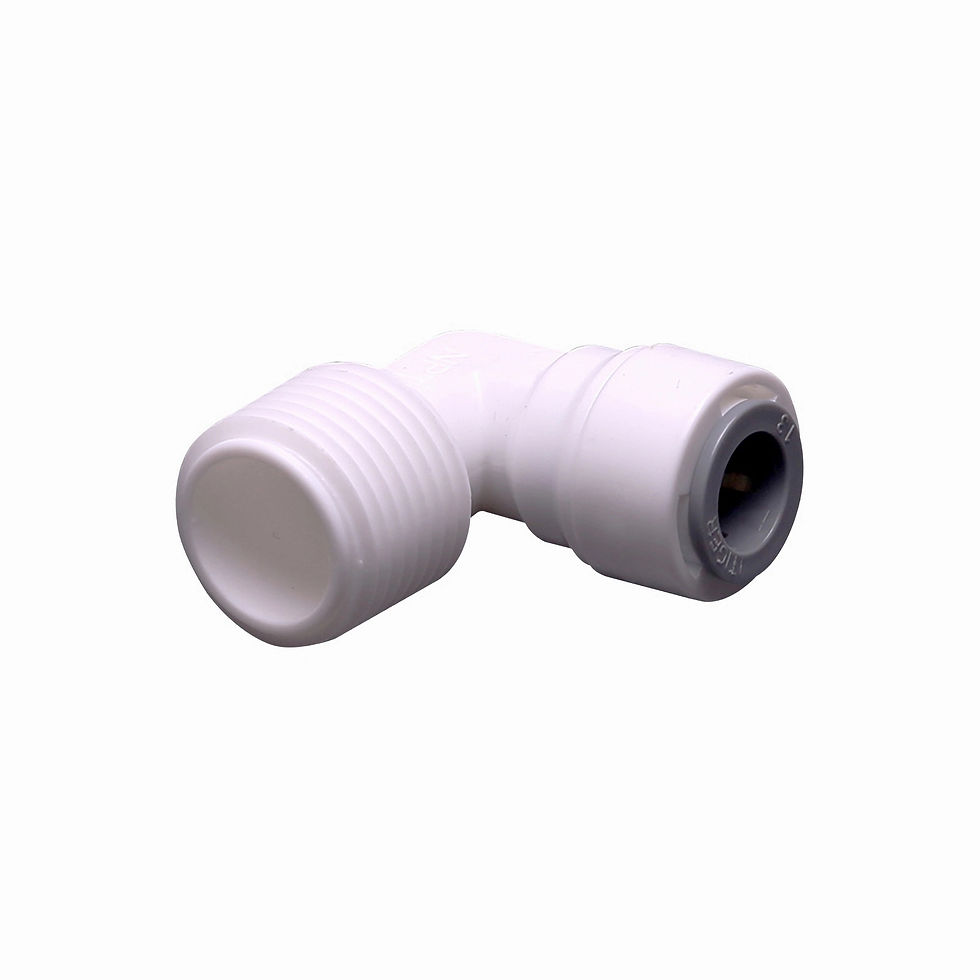 サムネイル： POM-NPT Elbow Male Threaded Tube Adapter X Quick Connect Fitting 1/4"&3/8" -1817