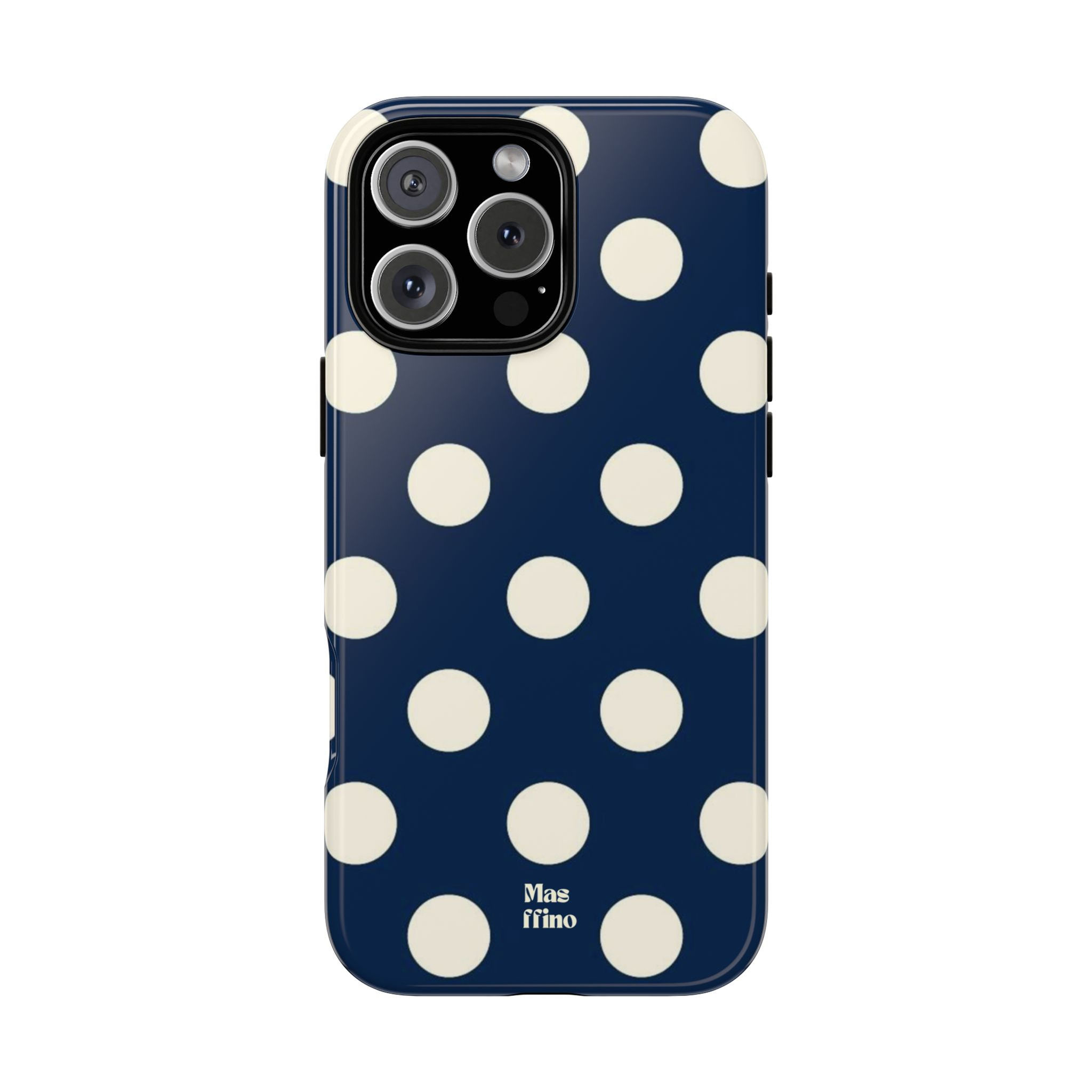 Navy Polka Dot