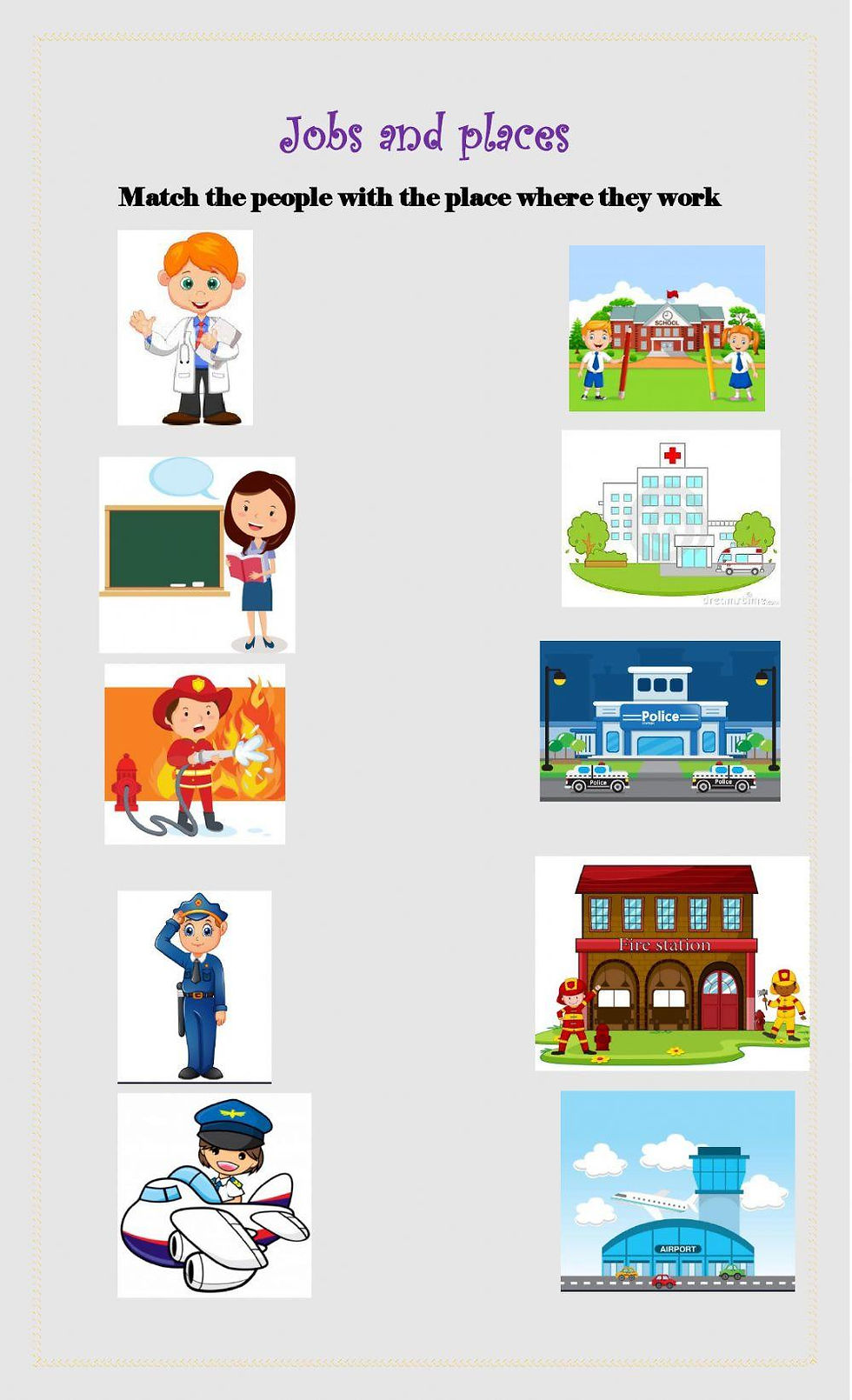 Match the worker with their office