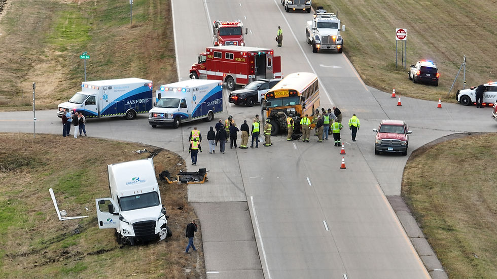 No serious injuries reported in crash involving District 518 school bus