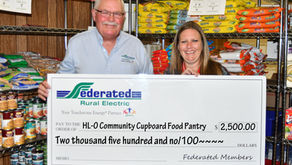 Federated gives $15,000 to four area food shelves