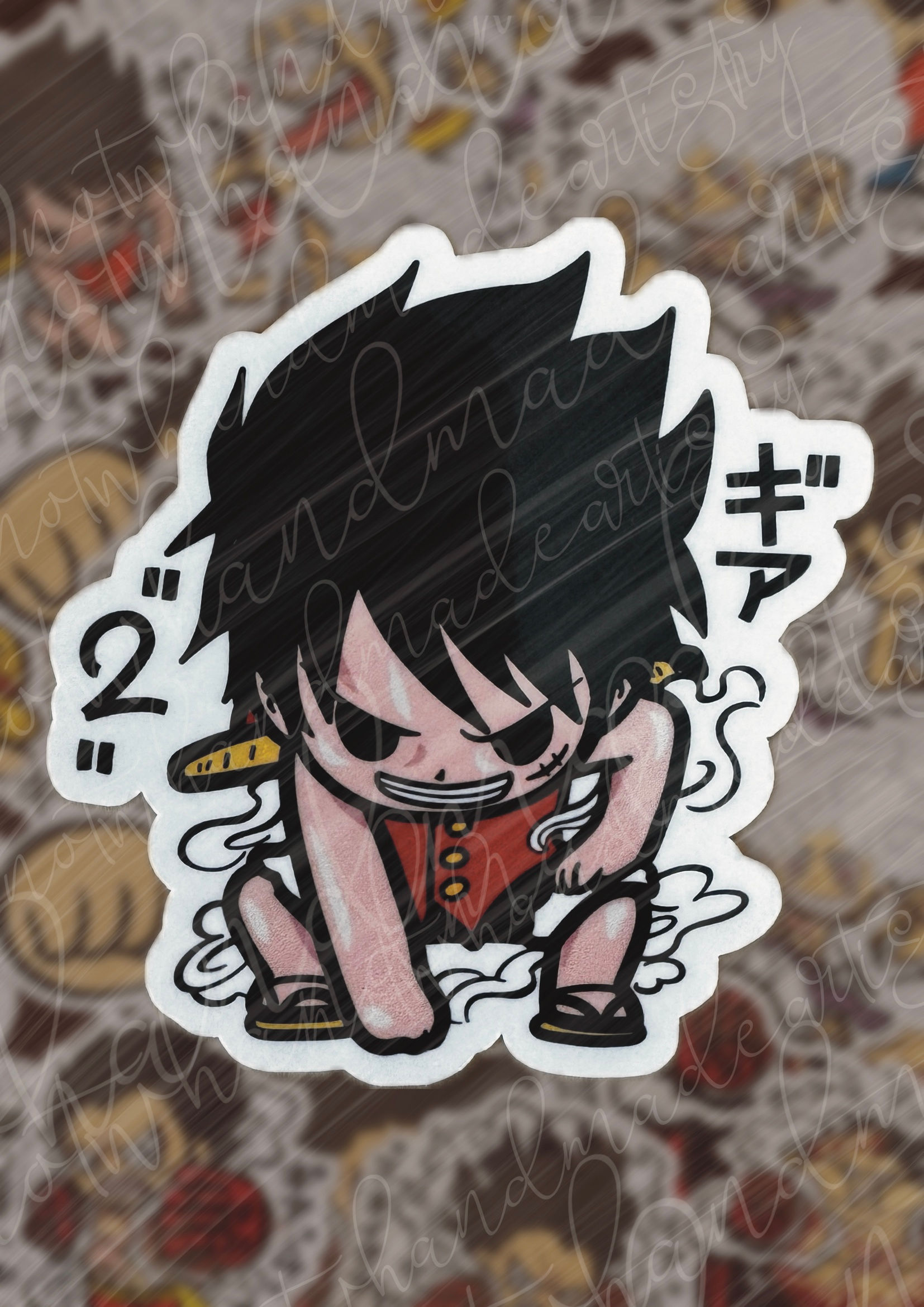 One Piece Luffy Gear Second Stickers