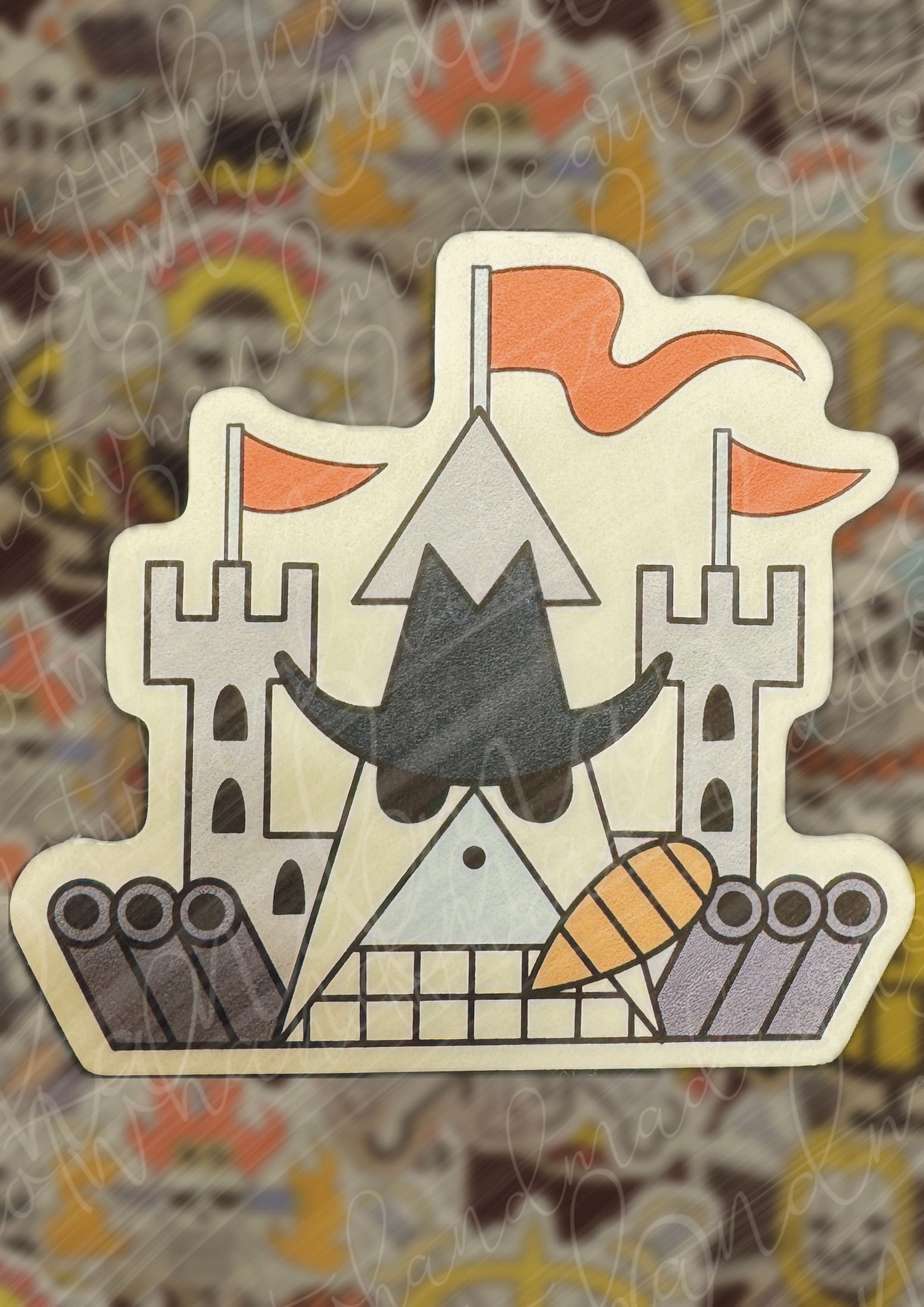 One Piece Jolly Roger Capone Bege Stickers