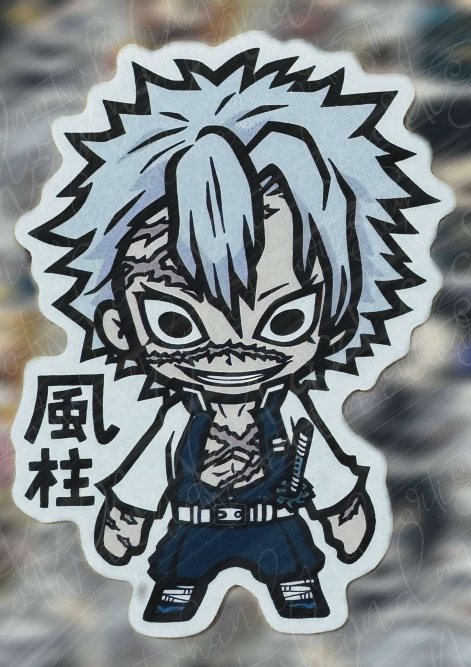 Demon Slayer- Sanemi Shinaguzawa Stickers
