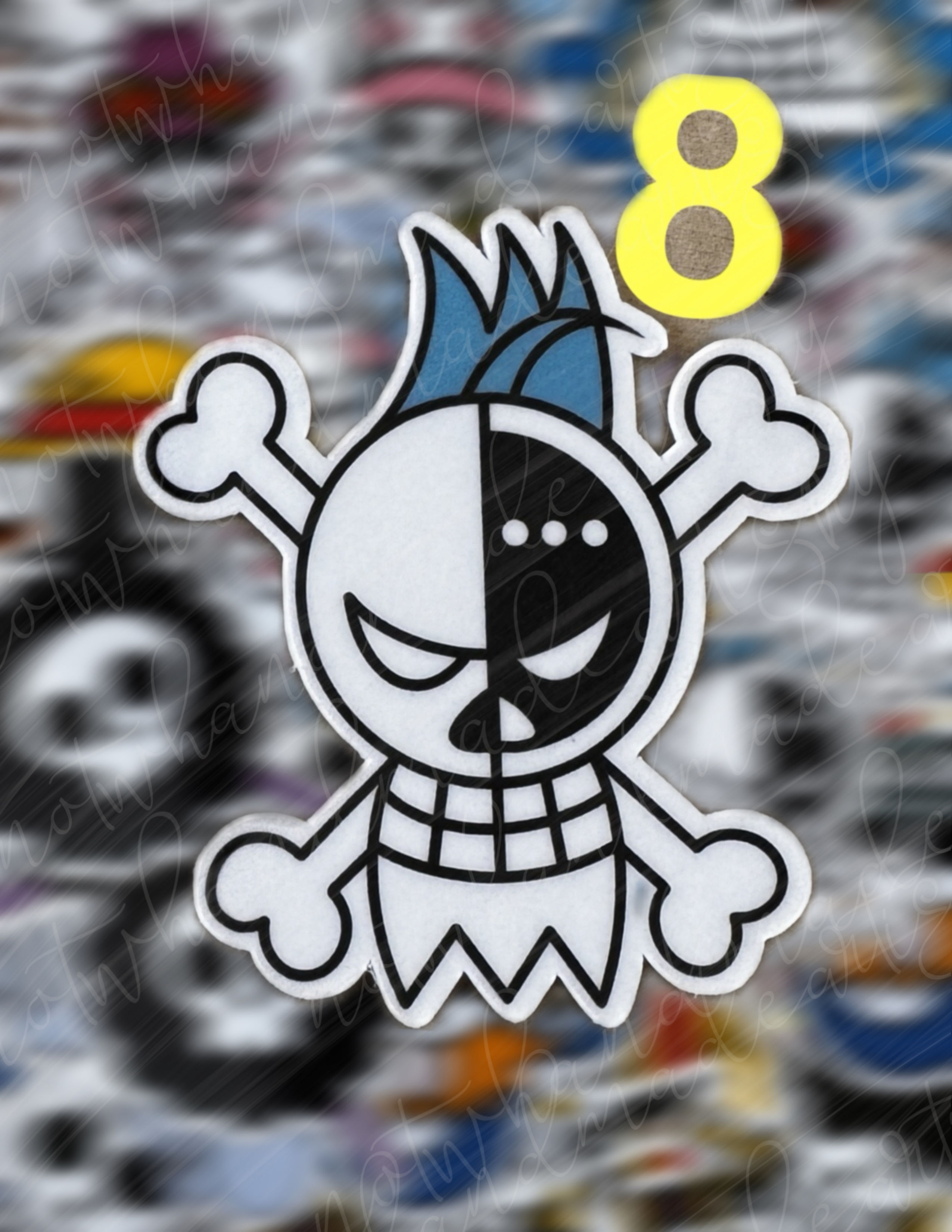 One Piece Jolly Roger Frankie Stickers