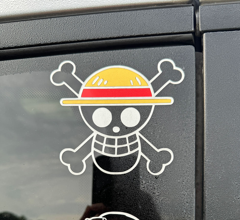 Thumbnail: One Piece- Strawhat Pirates Jolly Roger Vinyl Decals