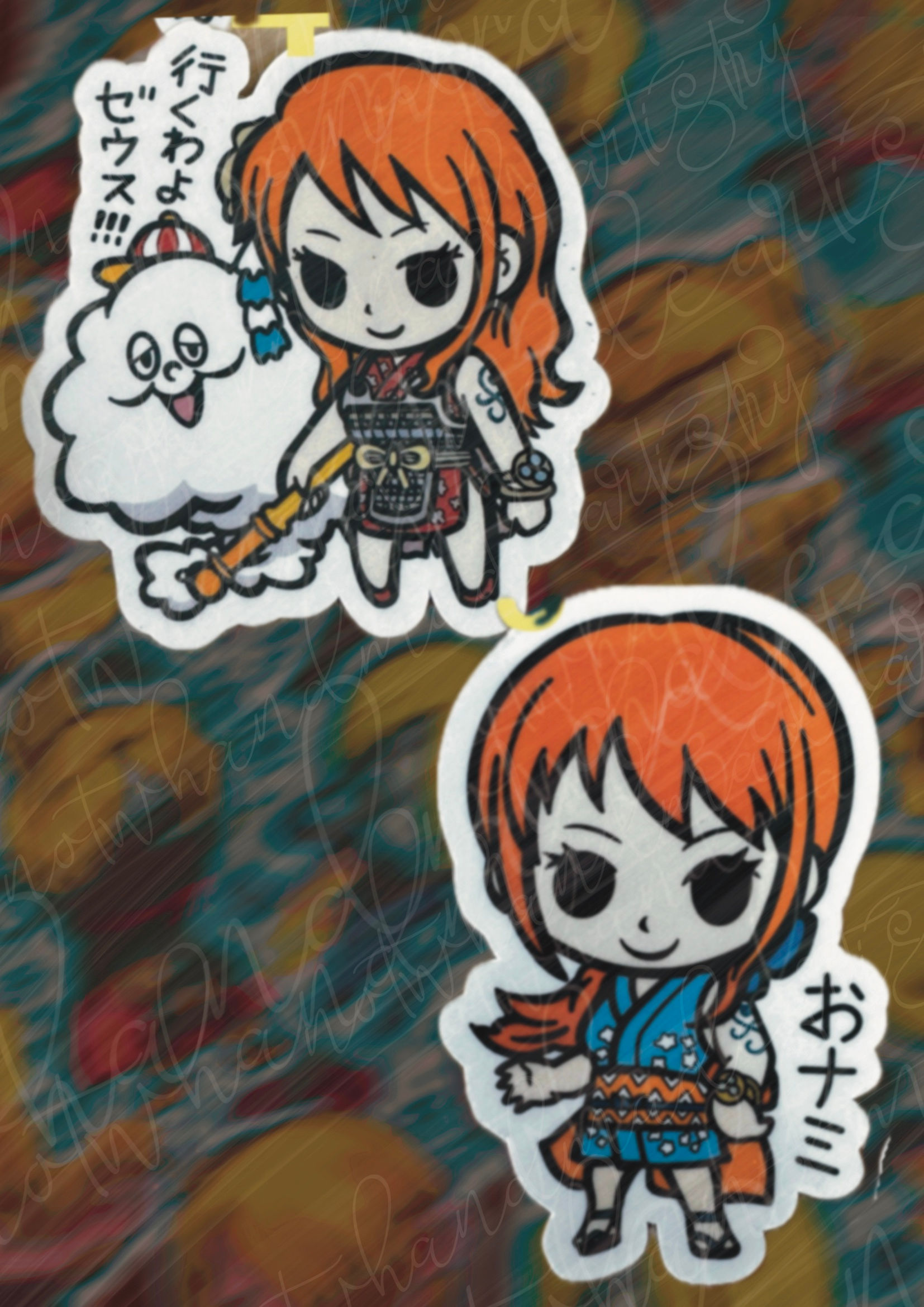 One Piece Nami Wano Stickers