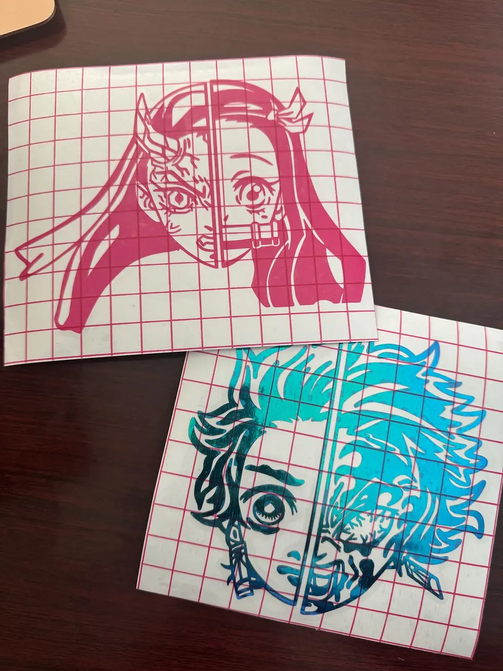 Thumbnail: Demon Slayer- Tanjiro Half/Half Vinyl Decal