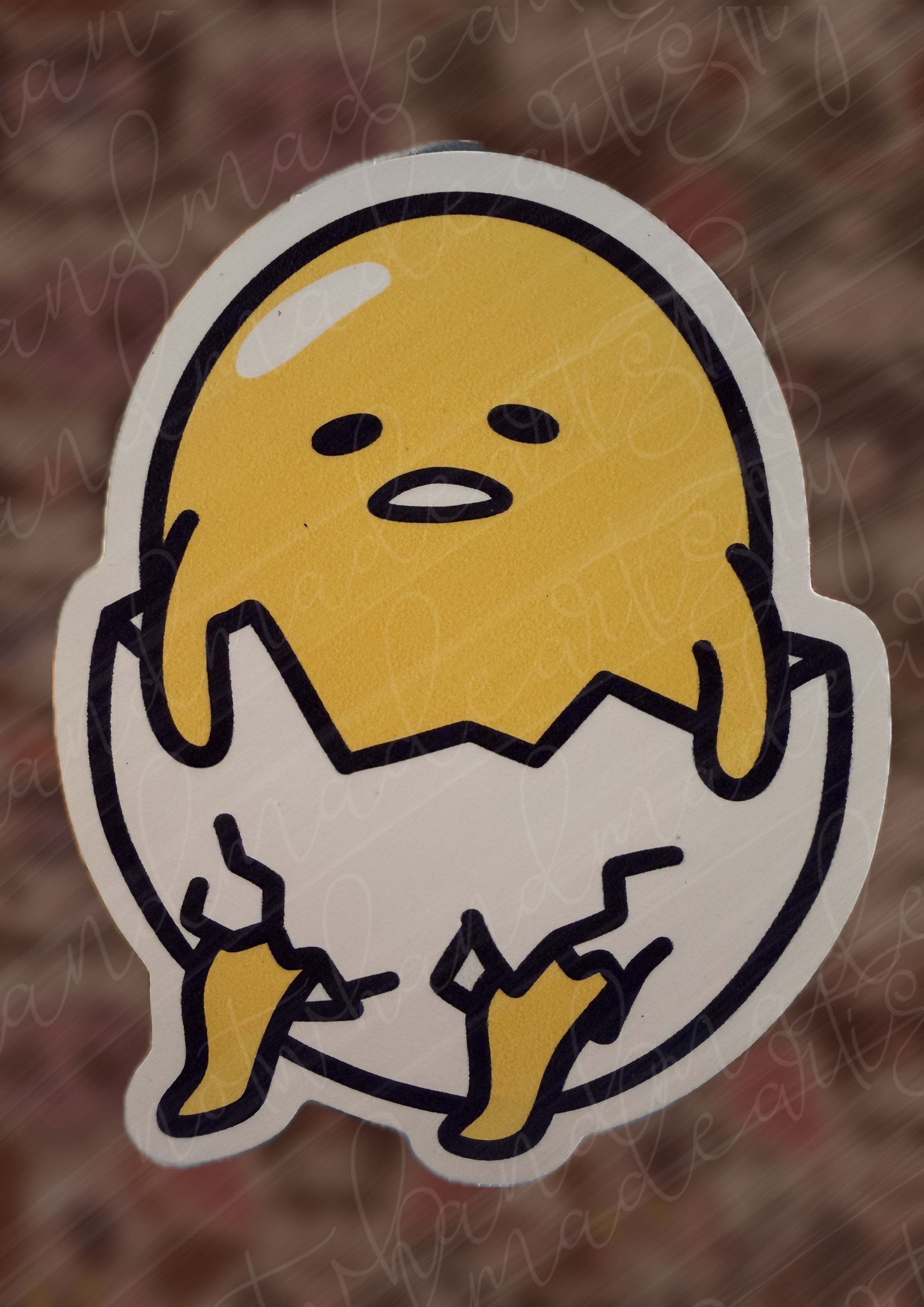 Gudetama Stuck Legs Sticker