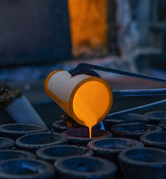 Gold smelting