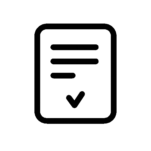 Icono de aprobación de contenido desde el móvil