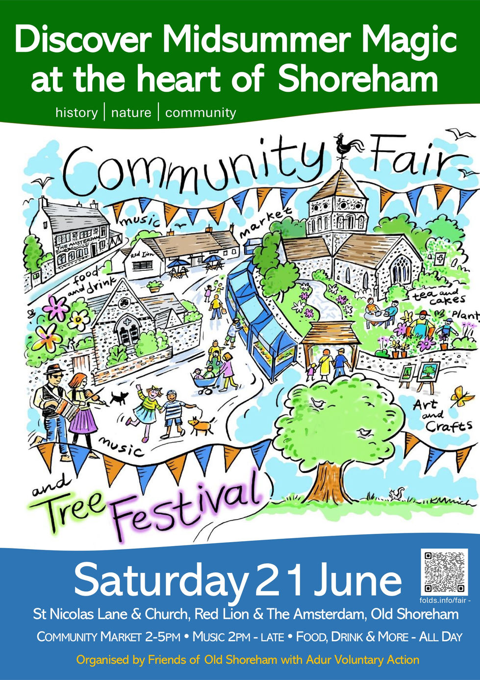 Community Fair illustrated poster