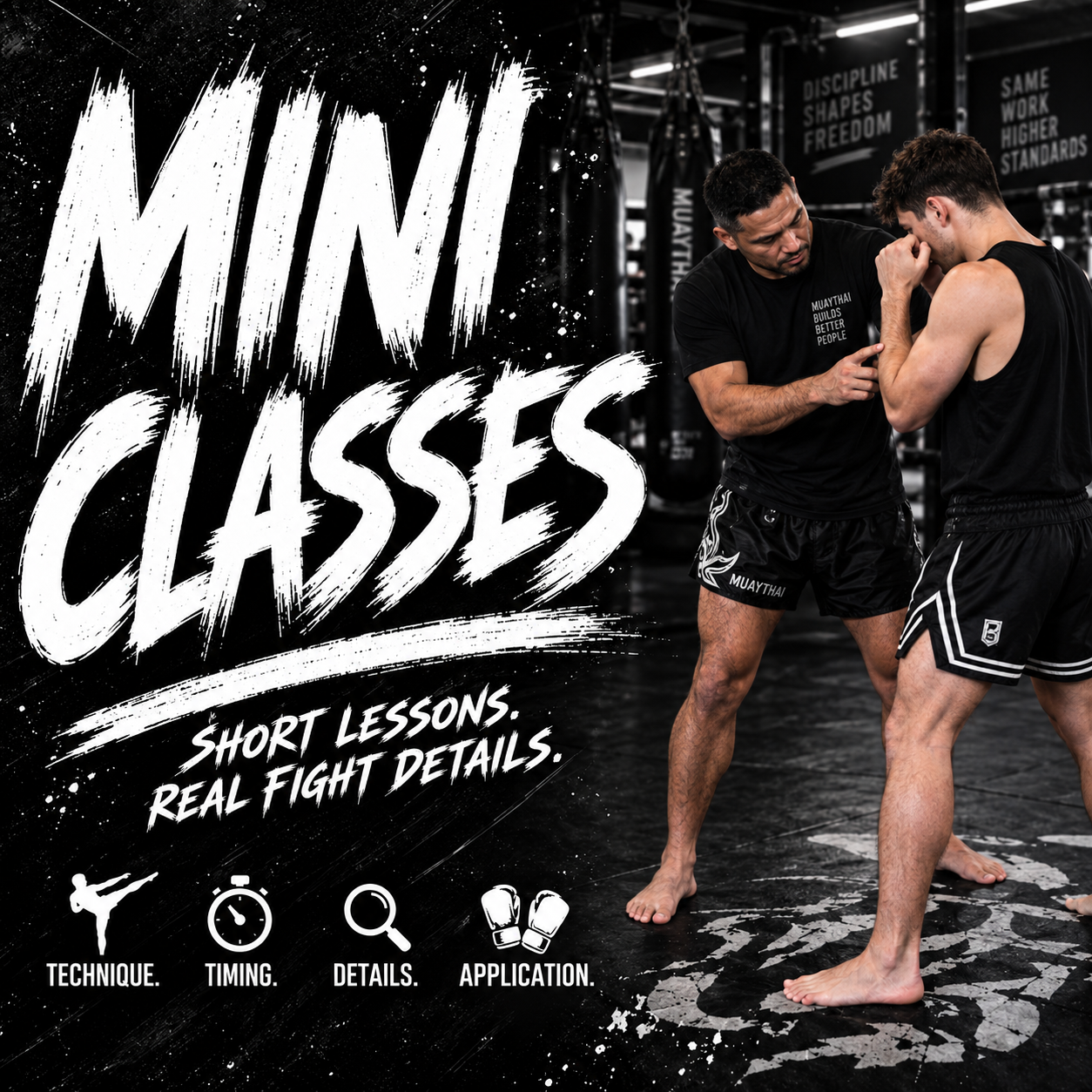 Mini Classes — Short lessons. Real fight details.