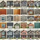 images of different types of siding that the homeowner who is wanting new siding or is trying to familiarize their own siding with so that they can easily book an appointment.