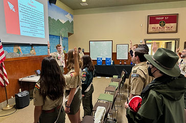 Ohlone Lodge Youth at the Palo Alto Service Center