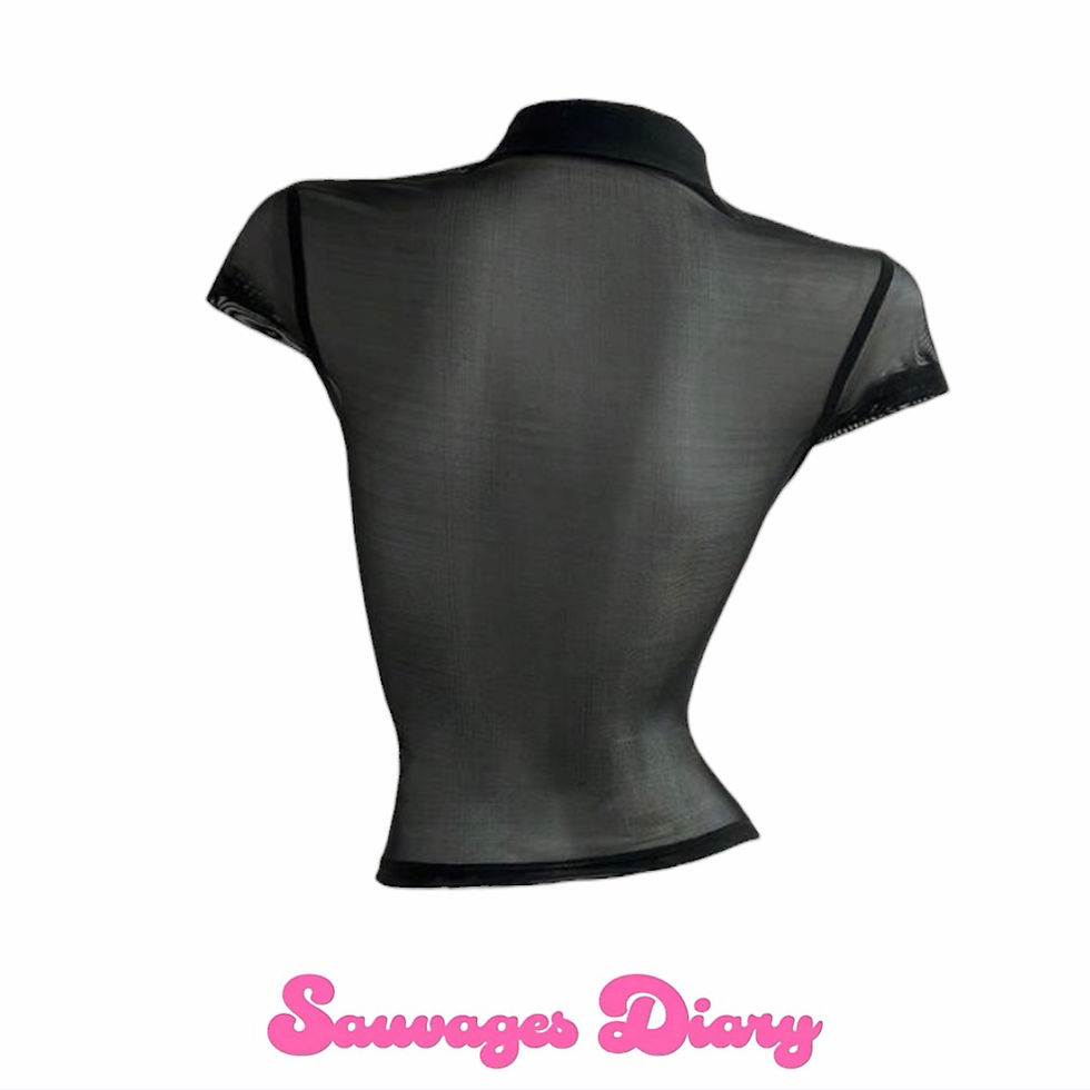 Thumbnail: cut out see through shirt