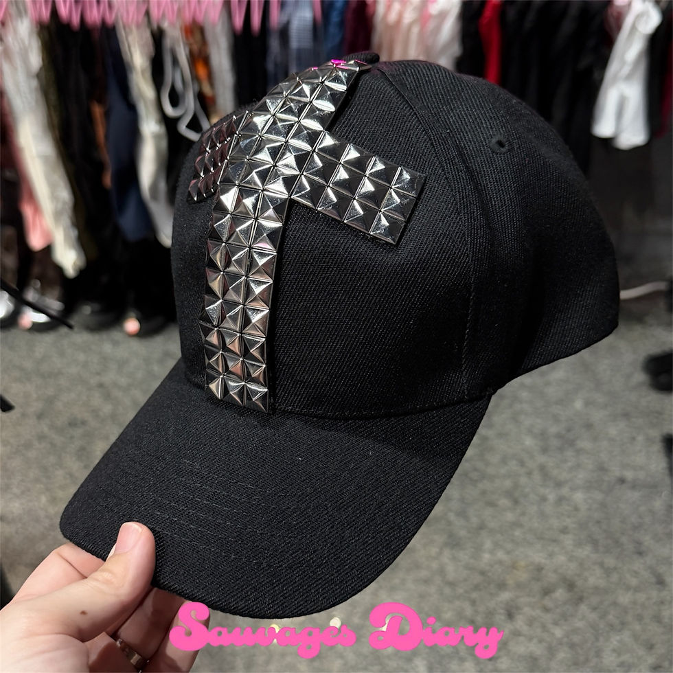 Thumbnail: cross studded baseball cap