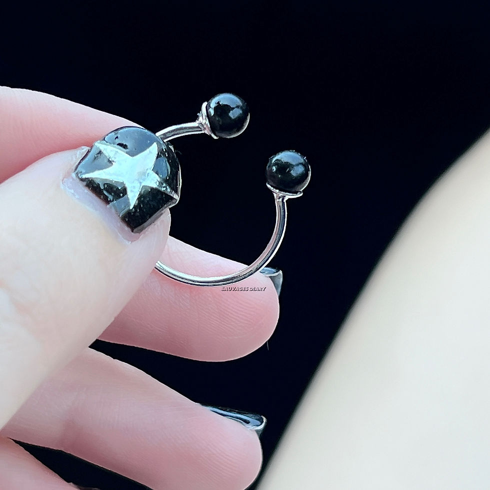 Thumbnail: mini pearl thin open ring