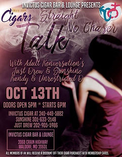 Join us Friday for “Straight Talk No Cha