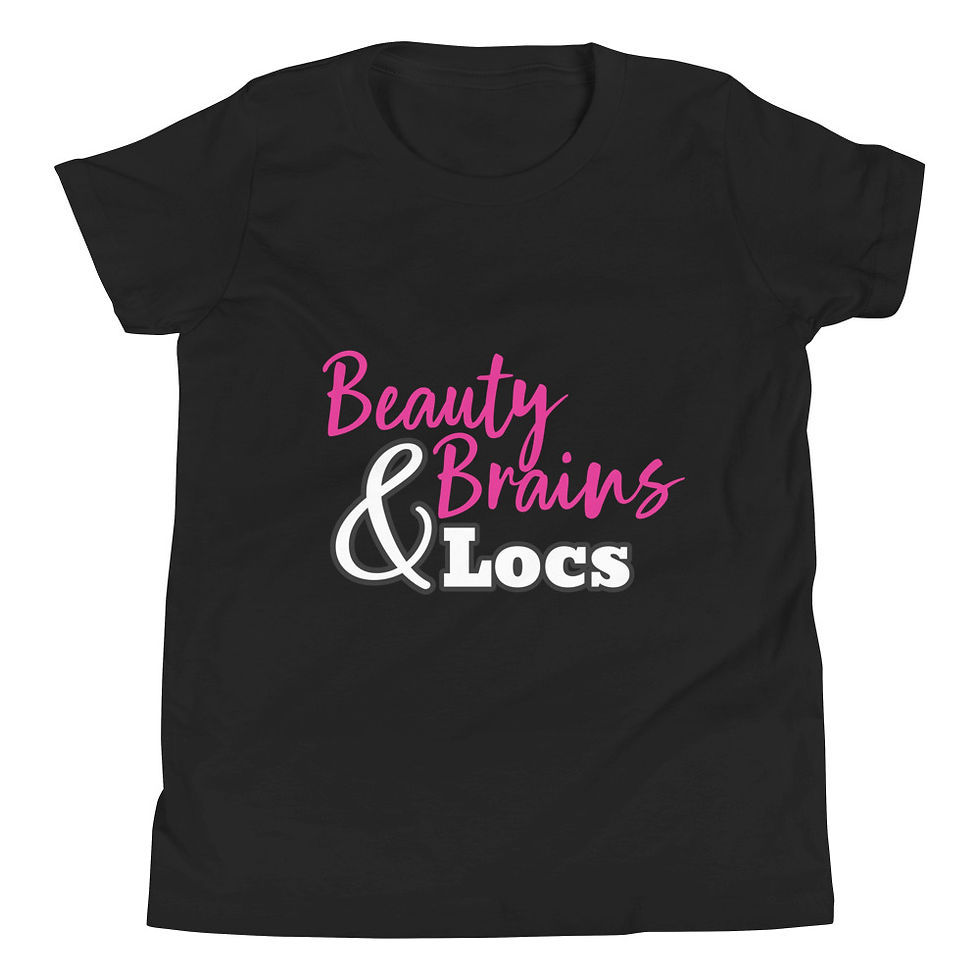 Miniature : Beauty Brains and Locs Girls Short Sleeve T-Shirt